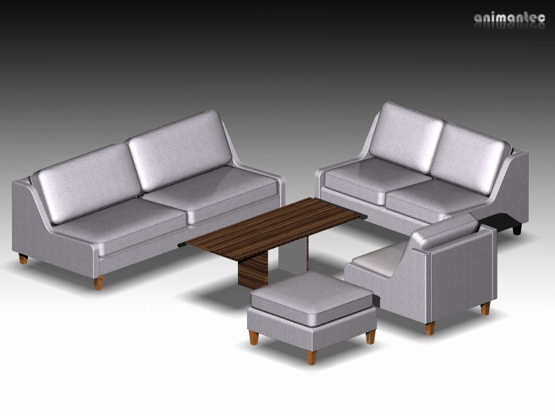 3D Grafik Dateien Polster Möbel Couch Sessel Sofa